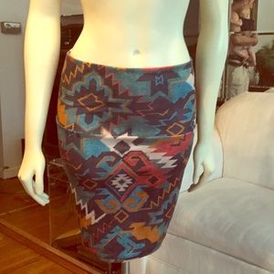 Nollie Tribal Fitted Skirt - Size M